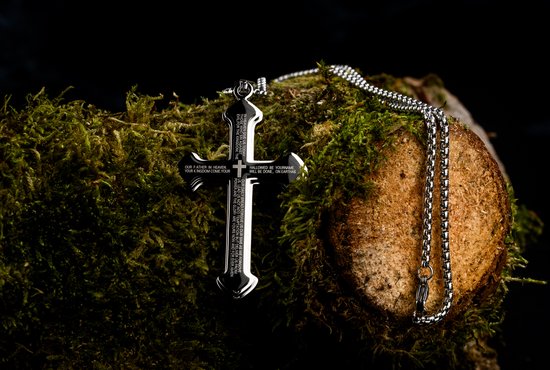 Donley Cubaanse Kruis Ketting Heren Dik - Rozenkrans - 60 cm