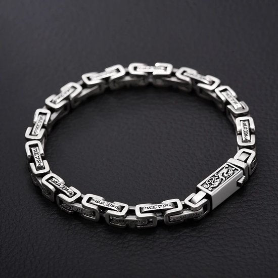 Donley HipHop Armband - Draken Amulet - Zilverkleurig - 18 cm