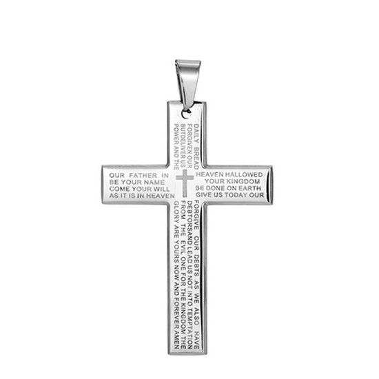 Donley Cubaans Kruis Ketting Heren - Heilige Tekst - 55 cm