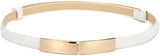 Jurkriem wit - Riem voor jurk - Tailleriem - Luxe Tailleriem - Ceintuur - Goud Kleurig - Riem voor Om De Taille/Middel - Omslag Riem - Dames Jurk Accessoire - Damesriem