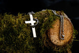 Donley Kruis Ketting Padre Nuestro - Zilverkleurig/Zwart - 60 cm