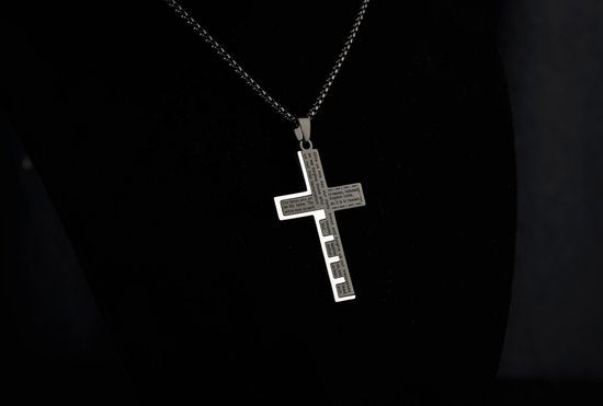 Donley Cubaanse Kruis Ketting Zwart - Holy Cross - 60 cm