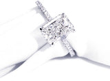 Donley - Trouwring - damesring - verlovingsring - diamanten ring - Emerald-cut - ring met diamant - labgrade diamant - diamanten trouwring - VVS diamant - 3ct - radiant cut