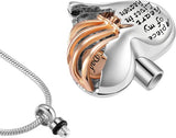 Donley - As ketting - urn ketting - crematie ketting - gedenkketting - urn - hart - dieren - ketting voor as - memorial ketting - ketting overledene - ketting voor gecremeerd as - Rouwsieraden - As hangers - As-hangers - persoonlijk gedenksieraden
