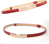 Jurkriem rood - Riem voor jurk - Tailleriem - Luxe Tailleriem - Ceintuur - Goud Kleurig - Riem voor Om De Taille/Middel - Omslag Riem - Dames Jurk Accessoire - Damesriem