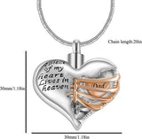 Donley - As ketting - urn ketting - crematie ketting - gedenkketting - urn - hart - dieren - ketting voor as - memorial ketting - ketting overledene - ketting voor gecremeerd as - Rouwsieraden - As hangers - As-hangers - persoonlijk gedenksieraden