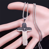 Donley - Ketting - cross- kruis - jesus - cubaans - don - zilver - silver - thy kingdom come - wide