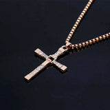 Donley - jesus kruis - gelovig kruis - Ketting - cross- kruis - jesus - cubaans - don - goud- gold - jesus kruis - Bijbeltekst - kruis Fast & Furious - Dominic Toretto kruis - Vin Diesel - Crystal Jesus ketting - Dominic Toretto ketting