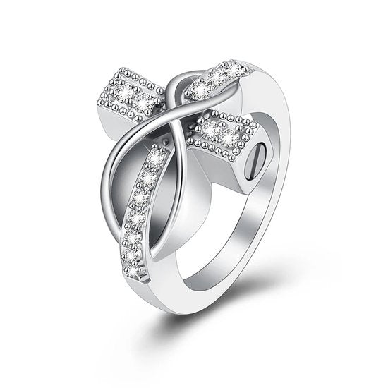 Donley As Ring Zilver - Zirkonia - Maat 57