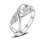 Donley - As ring - urn ring - crematie ring - gedenkring - urn - hart - dieren - ring voor as - memorial ring - ring overledene - ring voor gecremeerd as - Rouwsieraden - As hangers - As-hangers - Asring - persoonlijk gedenksieraden - Wing asring