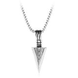 Donley - Holy Arrow - Cubaanse speerpunt - Punk ketting - Rock ketting- Speerpunt ketting - Gothic - non binair - vintage triangle - hiphop - punk - Punk Arrow Pendant Necklaces - Silver Arrow