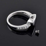 Donley - As ring - urn ring - crematie ring - gedenkring - urn - hart - dieren - ring voor as - memorial ring - ring overledene - ring voor gecremeerd as - Rouwsieraden - As hangers - As-hangers - Asring - persoonlijk gedenksieraden - 8
