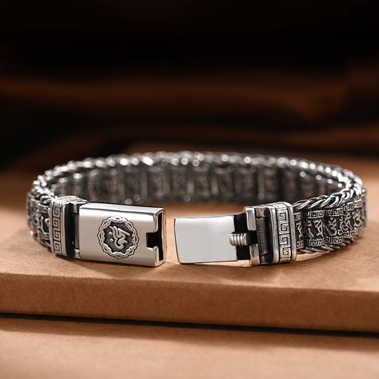 Donley Buddha Armband - Ambachtelijke Boeddhistische Retro Mantra Armband - 24 cm