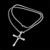 Donley - jesus kruis - gelovig kruis - Ketting - cross- kruis - jesus - cubaans - don - zilver - silver - jesus kruis - Bijbeltekst - kruis Fast & Furious - Dominic Toretto kruis - Vin Diesel - Crystal Jesus ketting - Dominic Toretto ketting