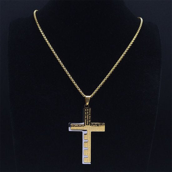 Donley gouden ketting met religieuze hanger
