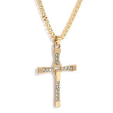 Donley - jesus kruis - gelovig kruis - Ketting - cross- kruis - jesus - cubaans - don - goud- gold - jesus kruis - Bijbeltekst - kruis Fast & Furious - Dominic Toretto kruis - Vin Diesel - Crystal Jesus ketting - Dominic Toretto ketting