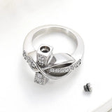 Donley - As ring - urn ring - crematie ring - gedenkring - urn - hart - dieren - ring voor as - memorial ring - ring overledene - ring voor gecremeerd as - Rouwsieraden - As hangers - As-hangers - Asring - persoonlijk gedenksieraden