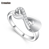 Donley - As ring - urn ring - crematie ring - gedenkring - urn - hart - dieren - ring voor as - memorial ring - ring overledene - ring voor gecremeerd as - Rouwsieraden - As hangers - As-hangers - Asring - persoonlijk gedenksieraden