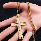 Donley - Ketting - cross- kruis - jesus - cubaans - don - zilver - silver - jesus kruis - Goud - Cubaanse ketting jesus - heilige ketting - geloof ketting - christelijke ketting - Jesus Christus