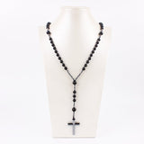Donley Cubaanse Kruis Ketting Parelkleurig 65 cm