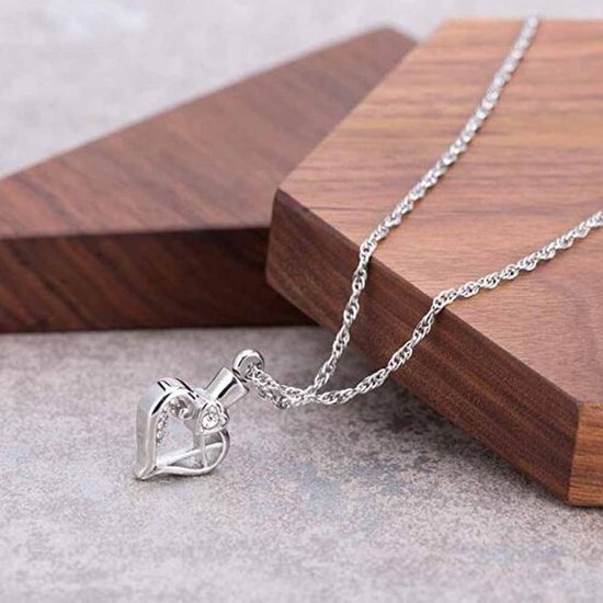 Donley - As ketting - urn ketting - crematie ketting - urn - hart - dieren - ketting voor as - memorial ketting - ketting overledene - ketting voor gecremeerd as - Rouwsieraden - As hangers - As-hangers - Asketting - persoonlijk gedenksieraden