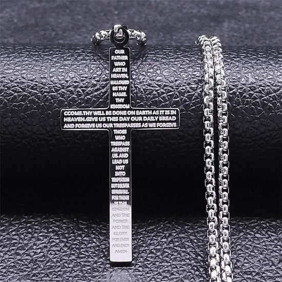 Donley - Ketting - cross- kruis - jesus - cubaans - don - Zilver - silver - small - thy kingdom come