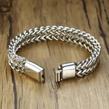 Donley - Armband voor mannen - Woven bracelet - Braided bracelet - cubaanse armband - heren sierraad - schakelarmband - schakelarmband heren - 21 cm - zilveren armband - ketting armband - chain - zilveren armband - armband zilver - silver wristband