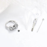 Donley - As ring - urn ring - crematie ring - gedenkring - urn - hart - dieren - ring voor as - memorial ring - ring overledene - ring voor gecremeerd as - Rouwsieraden - As hangers - As-hangers - Asring - persoonlijk gedenksieraden - Wing asring