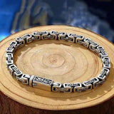 Donley HipHop armband 18 cm - Dragon mantra armband - draken Amulet - gothic armband