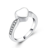 Donley - As ring - urn ring - crematie ring - gedenkring - urn - hart - dieren - ring voor as - memorial ring - ring overledene - ring voor gecremeerd as - Rouwsieraden - As hangers - As-hangers - Asring - persoonlijk gedenksieraden - 8