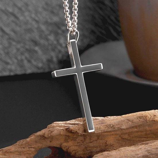 Donley Cubaans Kruis Ketting Zilver Dun - Holy Cross - Heren
