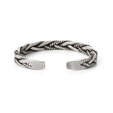 Donley - mannen armband - gewoven armband - zilveren mannen armband - neutrale armband - woven bracelet for men - Twisted bracelet - Twisted/woven bracelet