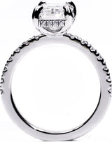 Donley - Trouwring - damesring - verlovingsring - diamanten ring - Emerald-cut - ring met diamant - labgrade diamant - diamanten trouwring - VVS diamant - 3ct - radiant cut - OP MAAT GEMAAKT!