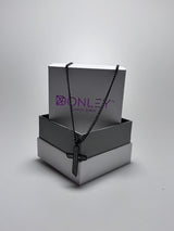Donley - Zwarte Ketting - cross- kruis - jesus - cubaans - don - zilver - silver - jesus kruis - Bijbeltekst EPH 6.11 -ZWART