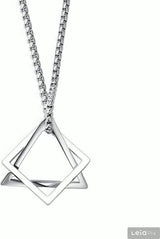 Donley Interlocking Triangle Ketting - Punk Rock Ketting - Gothic - Silver