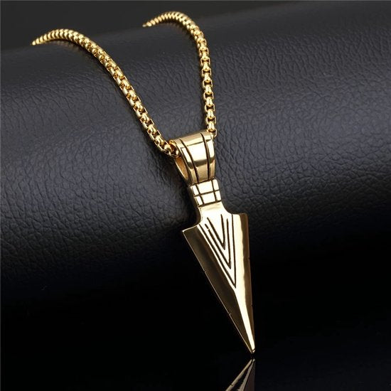 Donley Holy Arrow Speerpunt Ketting - Goudkleurig - 55 cm